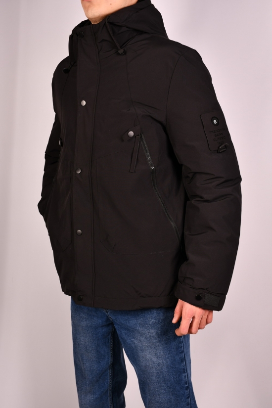 Куртка мужская (цв.чёрный) зимняя с плащевки "NANA" Размеры в наличии : 46, 48, 50, 52, 54 арт.2386
