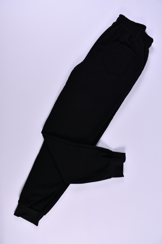 Штани чоловічі спортивні трикотажні (чорний) "BLACK CYCLONE" Розміри в наявності : 52, 54, 56, 58, 60 арт.WK-7135