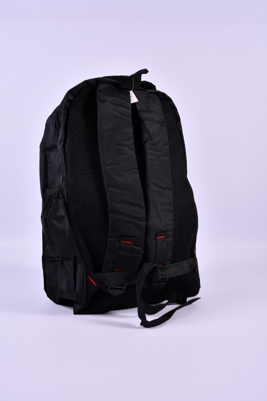 Рюкзак з плащової тканини (кол. чорний/білий) розмір 45/30/16см арт.10171