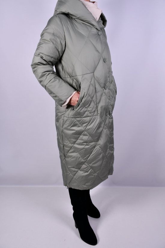 Пальто женское из плащевки зимние (color D002) Размеры в наличии : 46, 48, 50, 52, 54, 56 арт.HY1159