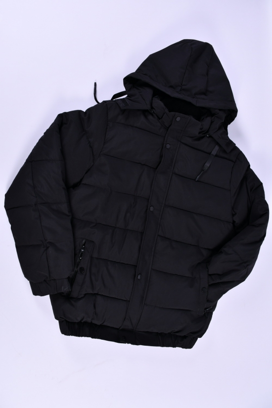 Куртка чоловіча (кол. чорний) зимова з плащової тканини Розміри в наявності : 56, 58, 60, 62, 64 арт.M107-1