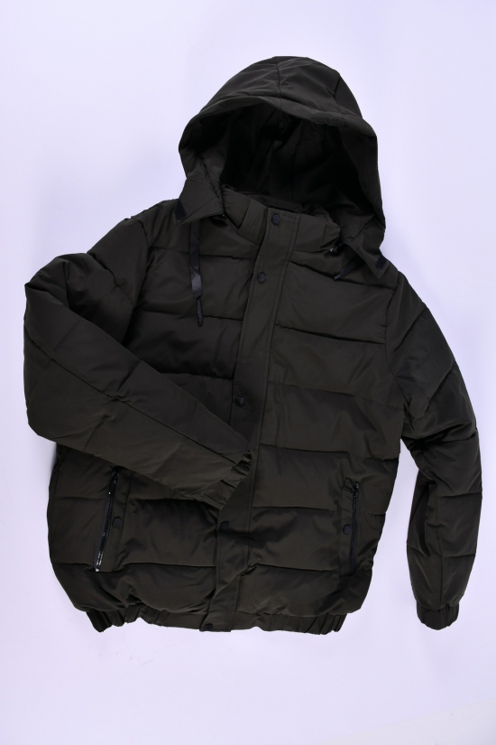 Куртка мужская (цв.хаки) зимняя из плащевки Размеры в наличии : 56, 58, 60, 62, 64 арт.M107-1