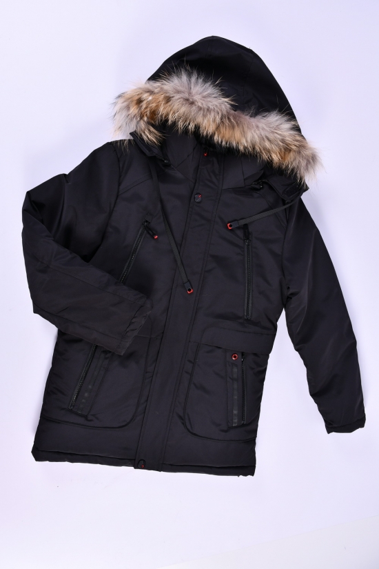 Куртка для мальчика (цв.черный) зимняя (100% POLYESTER) Рост в наличии : 140, 146, 152, 158, 164 арт.2306