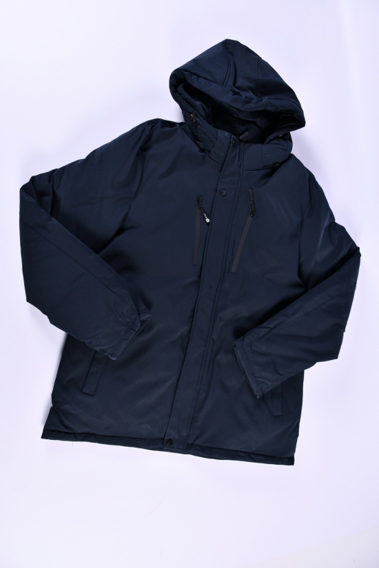 Куртка мужская (цв.т.синий) зимняя из плащевки "ATE" Размеры в наличии : 54, 56, 58, 60, 62 арт.A-862D