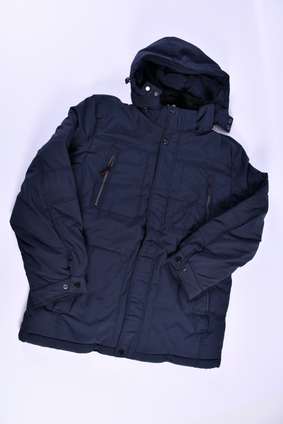 Куртка мужская (цв.т.синий) зимняя из плащевки "ATE" Размеры в наличии : 56, 58, 60, 62, 64 арт.AB-2415H
