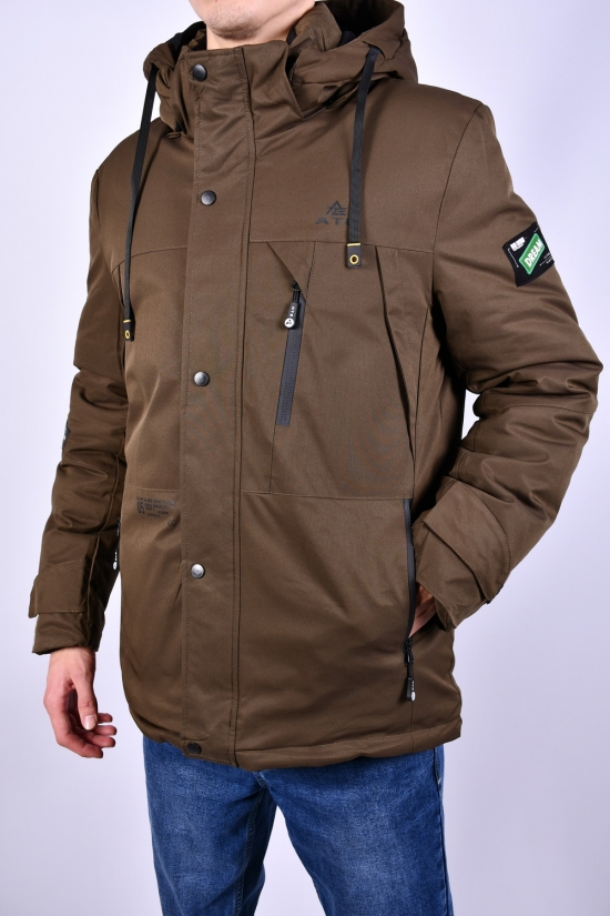 Куртка чоловіча (кол. коричневий) з плащової тканини зимова "AUDSA" Розмір в наявності : 46 арт.A876