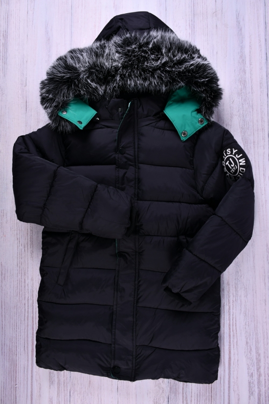 Пальто для мальчика (цв.черный) из плащевки зимняя на меху Рост в наличии : 128, 134, 140, 146, 152 арт.110