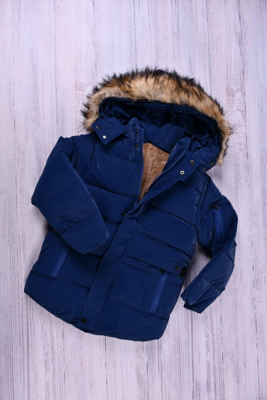 Куртка для хлопчика (кол. синій) зимова болонева Зріст в наявності : 128, 134, 146 арт.115