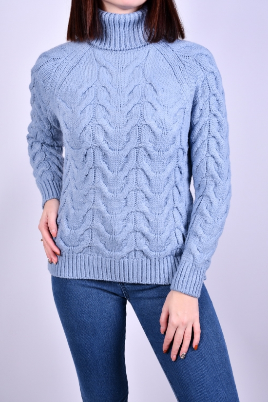Жіночий светр в'язаний (кол. блакитний) розмір 40-42 арт.4645