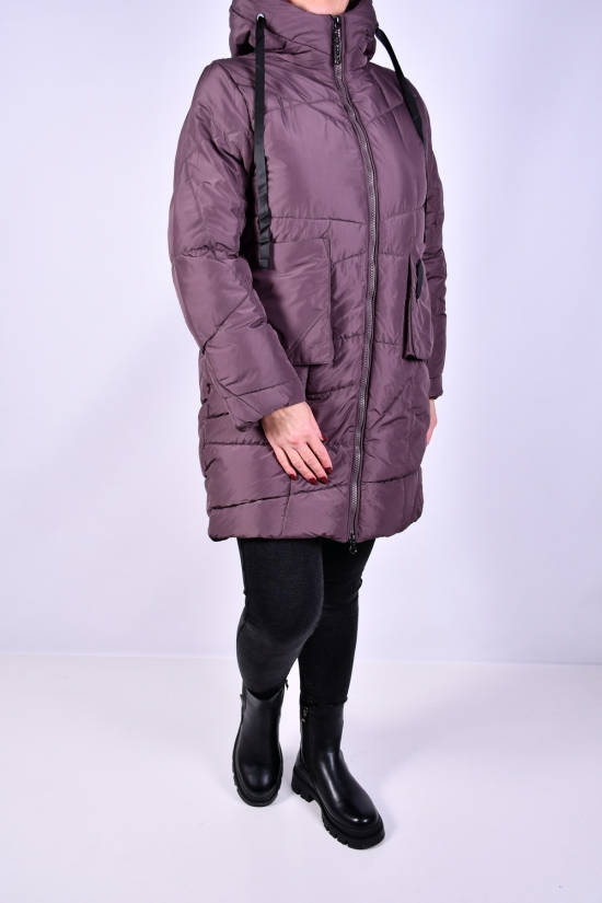 Куртка женская зимняя (цв.фиолетовый) из плащевки Размер в наличии : 54 арт.M911016