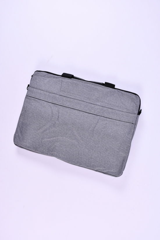Сумка для ноутбука з плащової тканини (кол. сірий) розмір 40/29 см арт.408