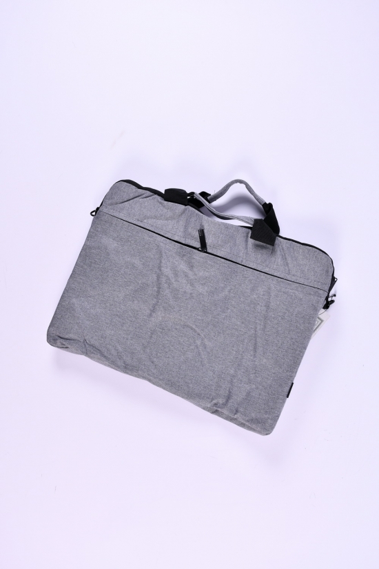 Сумка для ноутбука з плащової тканини (кол. сірий) розмір 33/27 см арт.408-14