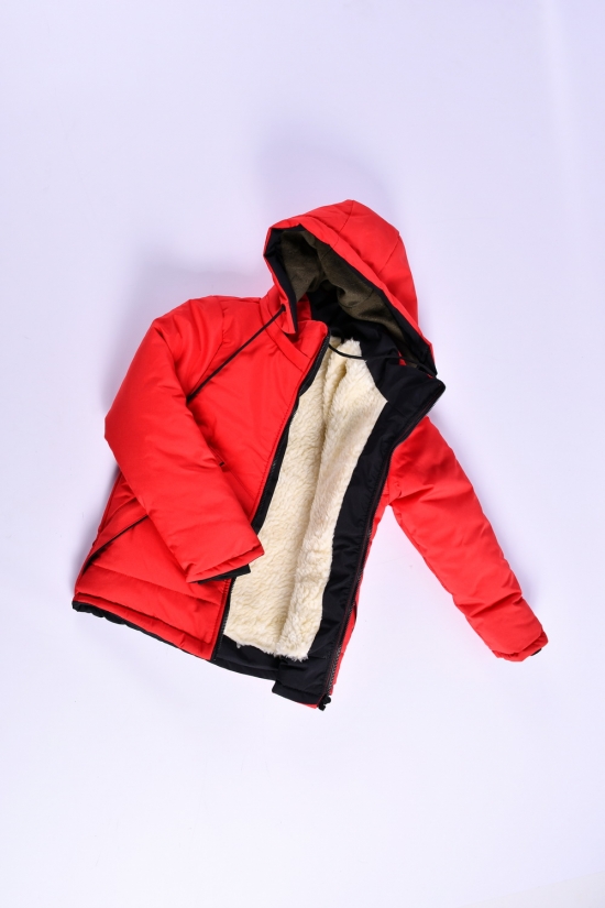 Куртка для мальчика зимняя(цв.красный) на меху Рост в наличии : 98, 104, 110, 116, 122 арт.03/