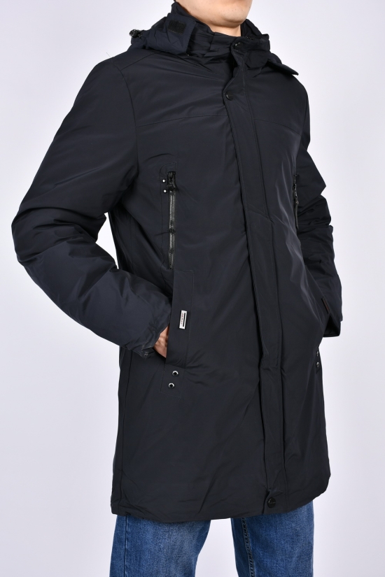 Куртка чоловіча (кол. т. синій) зимова з плащової тканини Розміри в наявності : 44, 46, 48, 50, 52, 54 арт.05
