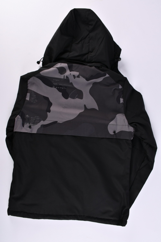 Куртка мужская демисезонная (цв.черный/хаки) из плащевки "KDQ" Размеры в наличии : 44, 46, 48, 50, 52 арт.EM88-90