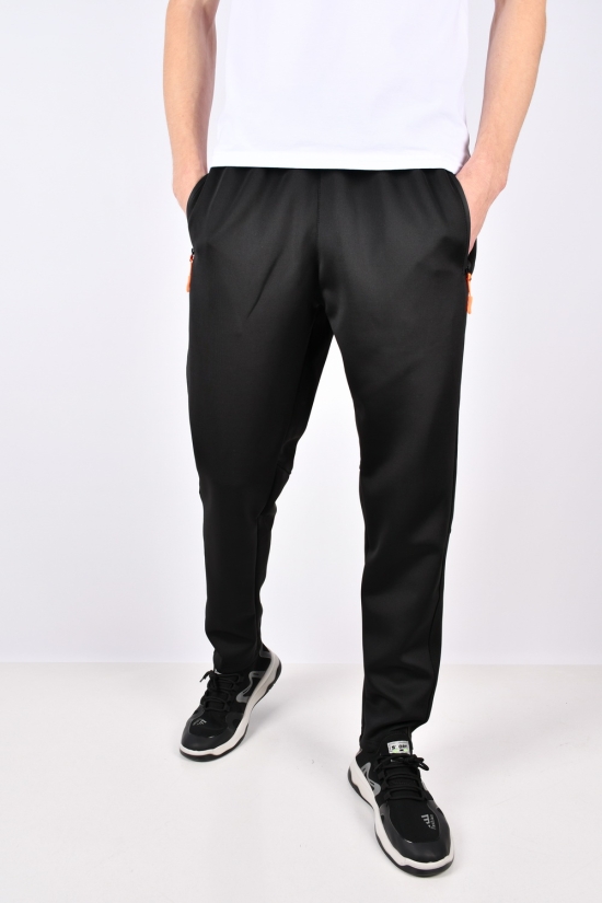 Штани чоловічі спортивні (кол. чорний) (95% Polyester 5% Spandex) "ALE" Розмір в наявності : 50 арт.21708