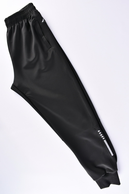 Штани чоловічі спортивні (кол. чорний) (95% Polyester 5% Spandex) "ALE" Об'єм в наявності : 60 арт.91720