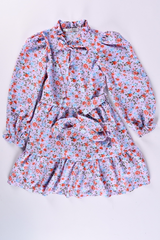Платье для девочки (цв.сиреневый/голубой) Рост в наличии : 128, 134, 140, 152 арт.535