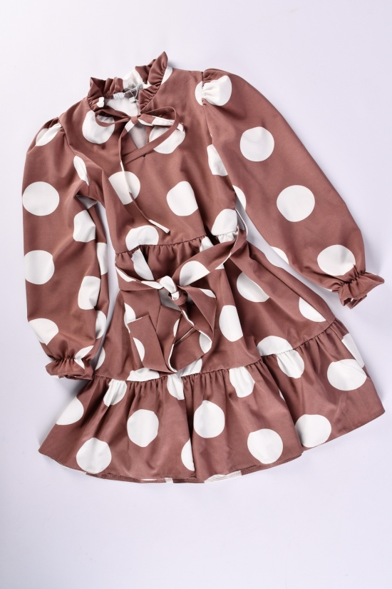 Платье для девочки (цв.коричневый) Рост в наличии : 128, 134, 140, 146, 152 арт.535