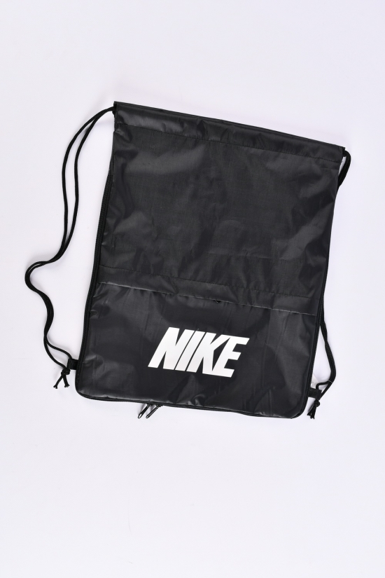 Сумка-рюкзак с плащевки (цв.чёрный) размер 42/35/8 см арт.nike1