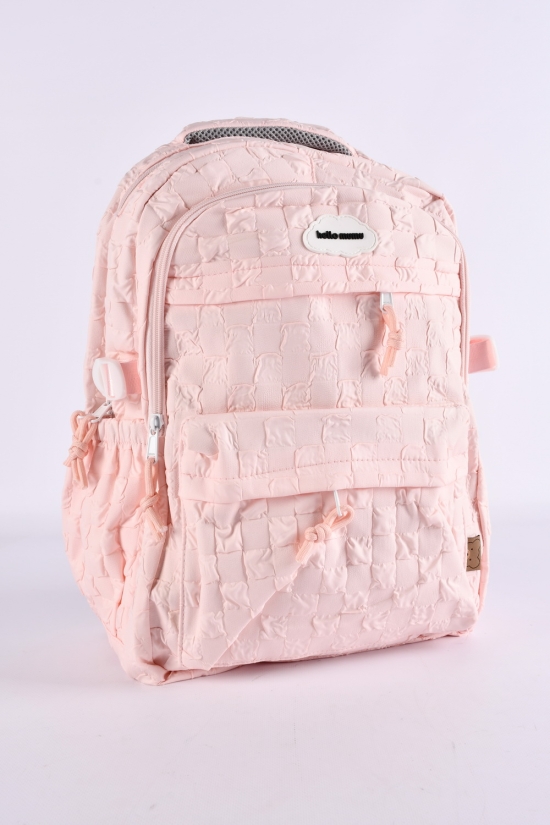 Рюкзак тканинний (кол. рожевий) розмір 44/29/13 см. арт.G3662