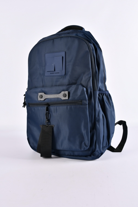 Рюкзак з плащової тканини (кол. т. синій) розмір 47/30/13 см. арт.S306
