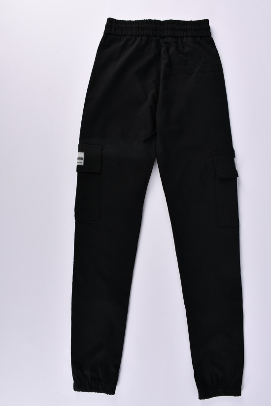 Джоггеры для мальчика (цв.черный) стрейчевые "PANDA" Рост в наличии : 152, 158, 164 арт.K8817