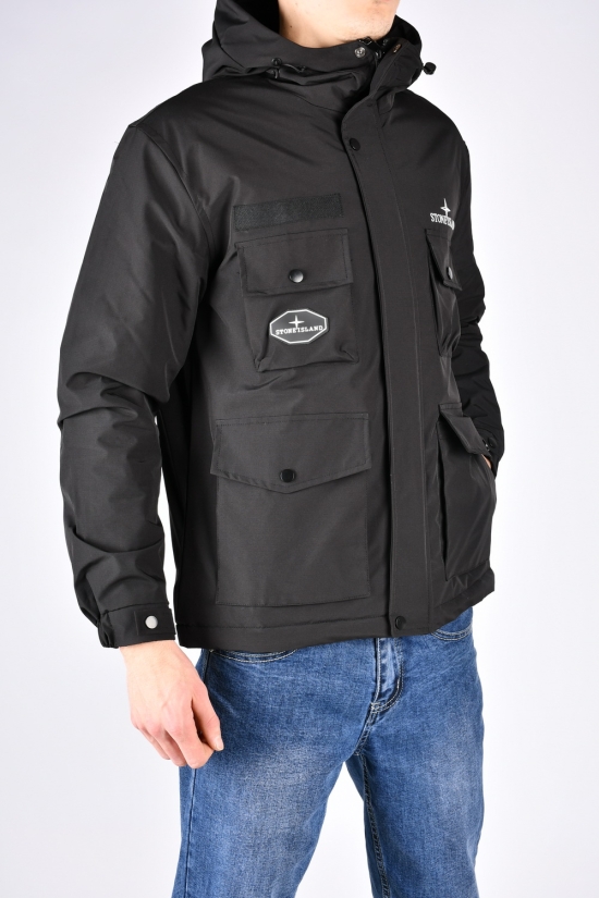 Куртка мужская (цв.черный) демисезонная "STONE ISLAND" Размеры в наличии : 46, 48, 50, 52, 54 арт.8939