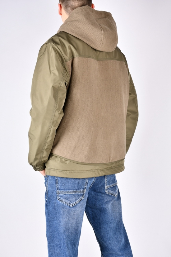 Куртка мужская (цв.хаки) демисезонная из плащевки  Размеры в наличии : 48, 52, 56 арт.8956