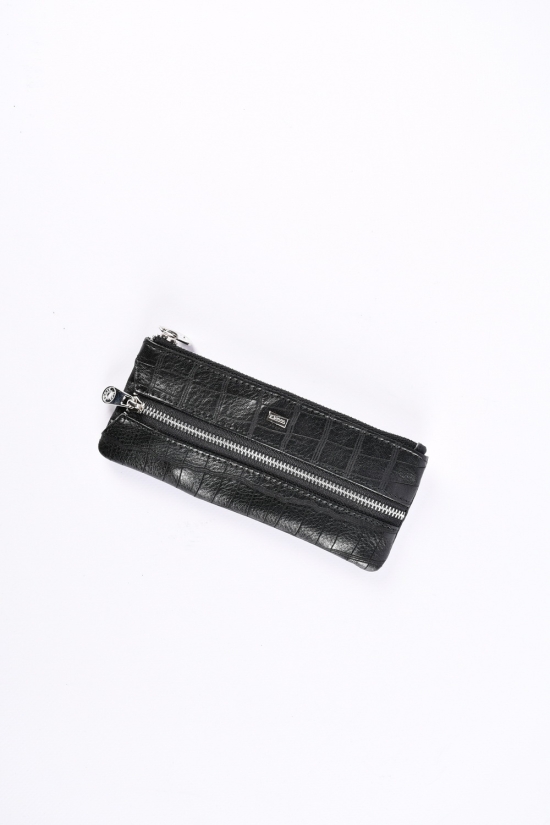 Ключница мужская кожаная (color.black) размер 16/5 см. "ALFA RICCO" арт.AR301/KC