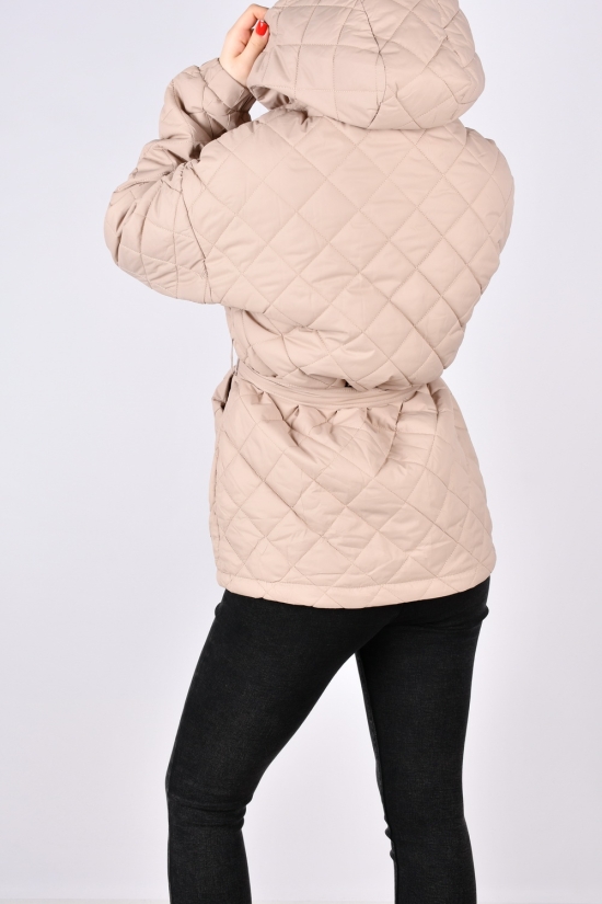 Куртка жіноча демісезонна (кол. латте) з плащової тканини Розміри в наявності : 44, 46, 48, 50 арт.1366
