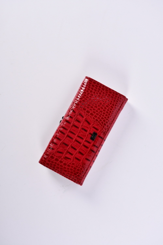 Кошелёк женский кожаный (color.red) размер 18.5/9.5 см. "Alfa Ricco" арт.AR2017/WE