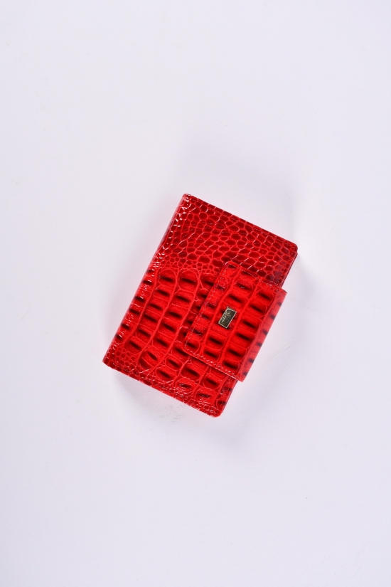 Кошелёк женский кожаный (color.red) размер 14.5/9.5 см."Alfa Ricco" арт.AR3292/WE