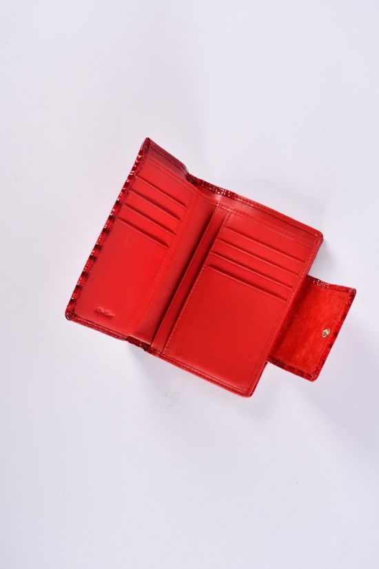Кошелёк женский кожаный (color.red) размер 14.5/9.5 см."Alfa Ricco" арт.AR3292/WE