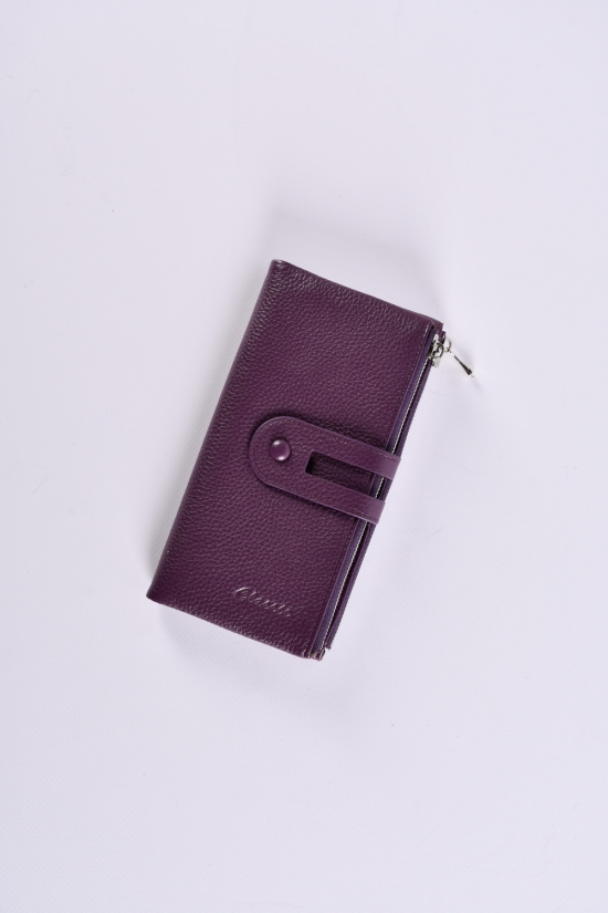 Кошелёк женский кожаный (color.purple) размер 18/10 см."Alfa Ricco" арт.CL2202-9920B-4