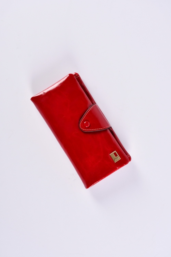 Кошелёк женский кожаный (color.RED) размер 19/9 см."Alfa Ricco" арт.JS2192