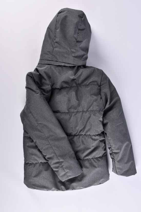 Куртка для хлопчика (колір сірий) демісезонна з плащівки Зріст в наявності : 134, 146, 158 арт.14