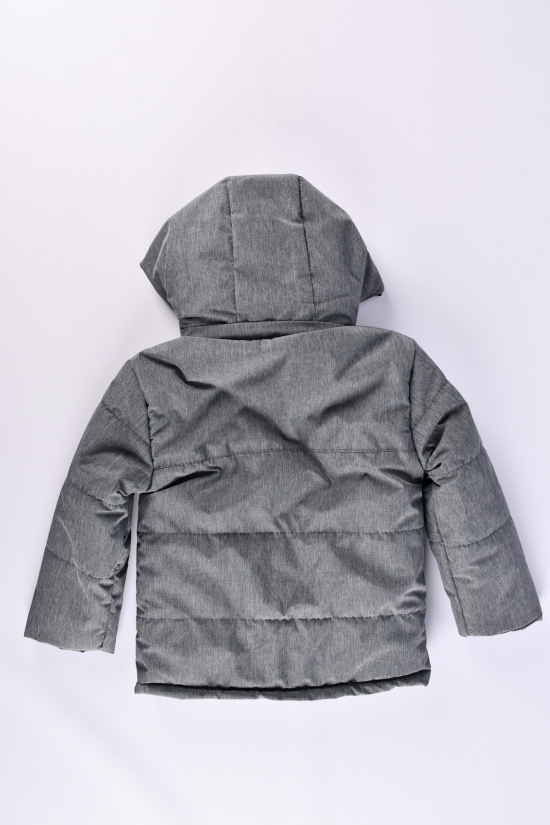 Куртка для хлопчика (колір сірий) демісезонна з плащівки Зріст в наявності : 104, 110, 116 арт.04