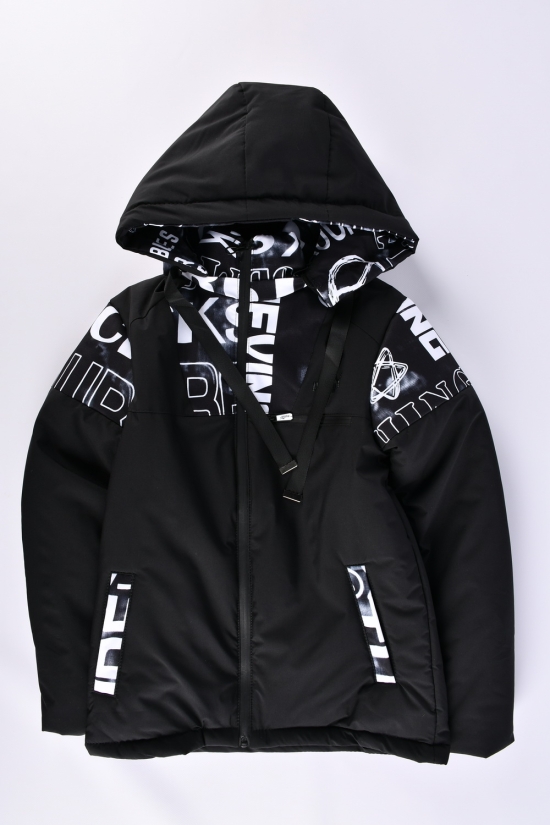 Куртка для хлопчика (кол. чорний) демісезонна з плащівки Зріст в наявності : 152, 158, 164, 170, 176 арт.04