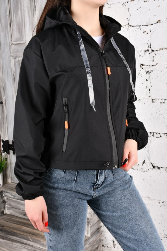 Куртка жіноча (кол. чорний) демісезонна з плащової тканини "Asist" Розміри в наявності : 42, 44, 46 арт.10025