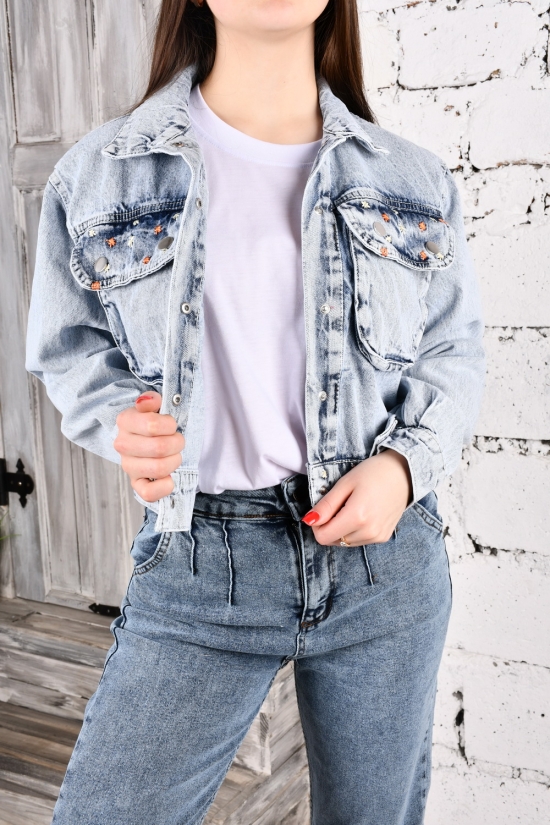 Пиджак джинсовый котоновый "KAMERA" Размеры в наличии : 42, 44 арт.400