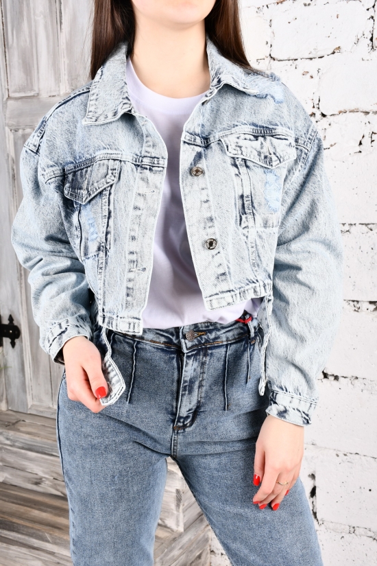 Пиджак джинсовый котоновый "KAMERA" Размер в наличии : 44 арт.404