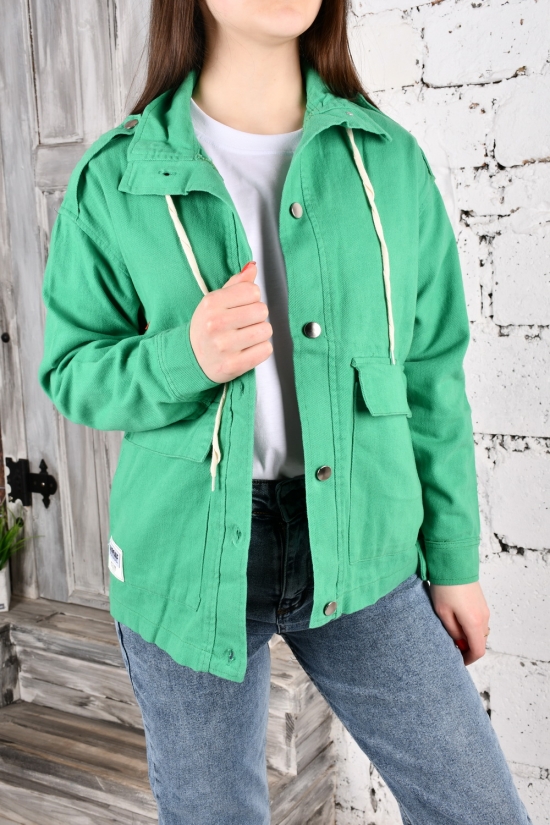 Рубашка женская котоновая (цв.зеленый) "Asist" Размеры в наличии : 42, 44, 46 арт.3928