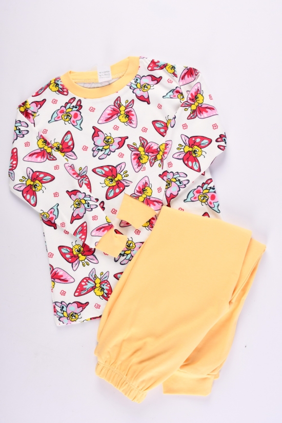 Пижама для девочки (цв.жёлтый) трикотажная "ECE kids" Рост в наличии : 110, 116, 122 арт.695