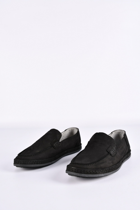 Туфли мужские из натурального нубука (цв.черный) "EMIR" Размеры в наличии : 40, 41, 42, 43 арт.EMR035