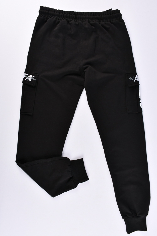 Штани для хлопчика (кол. чорний) трикотажні "DOFFBI" Зріст в наявності : 170, 176 арт.8449-4