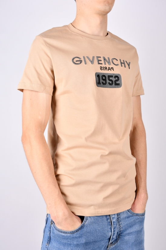 Футболка чоловіча (кол. капучино) трикотажна "Givenchy" Розмір в наявності : 48 арт.5025