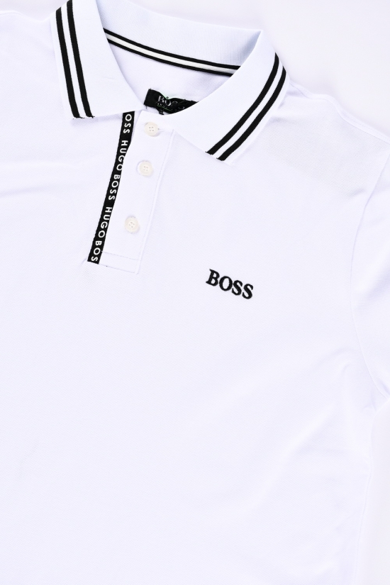 Футболка чоловіча (кол. білий) (тканина Lacoste) "BOSS" Розміри в наявності : 48, 56 арт.BOSS