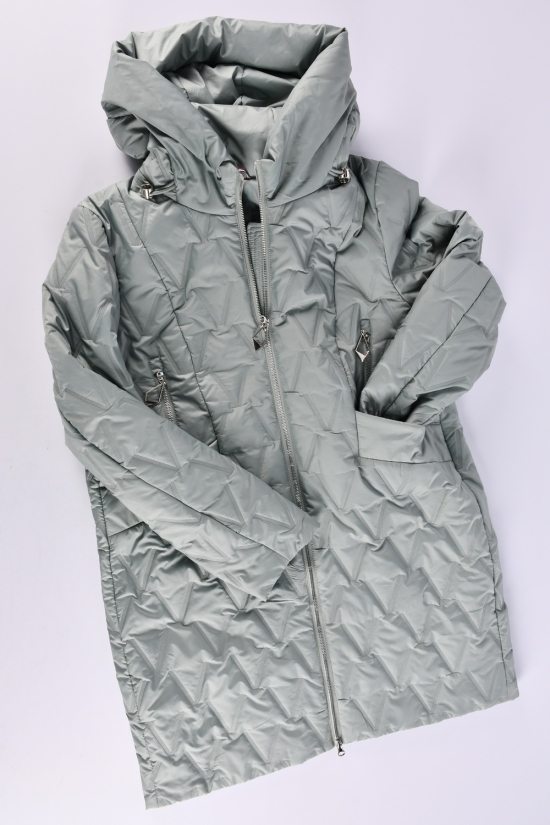 Пальто женское из плащевки (цв.оливковый) демисезонное Размеры в наличии : 46, 48, 50, 54, 56 арт.7602