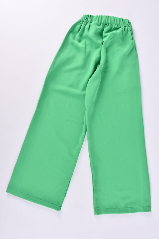 Брюки для девочки стрейчевые (цв.зеленый) модель палаццо "CEMIX" Рост в наличии : 164, 170 арт.2541-3